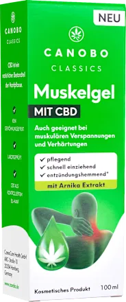 Gel muscles CBD &amp; extrait d’arnica – 100 ml 🇩🇪🇨🇲