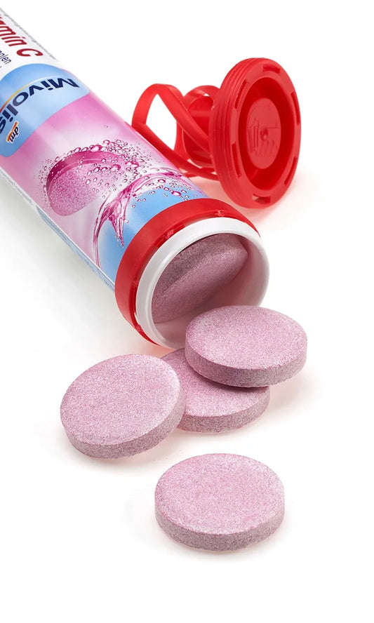 Mivolis Fer + Vitamine C – 20 Comprimés Effervescents (Goût Cassis) – Force et énergie au quotidien !