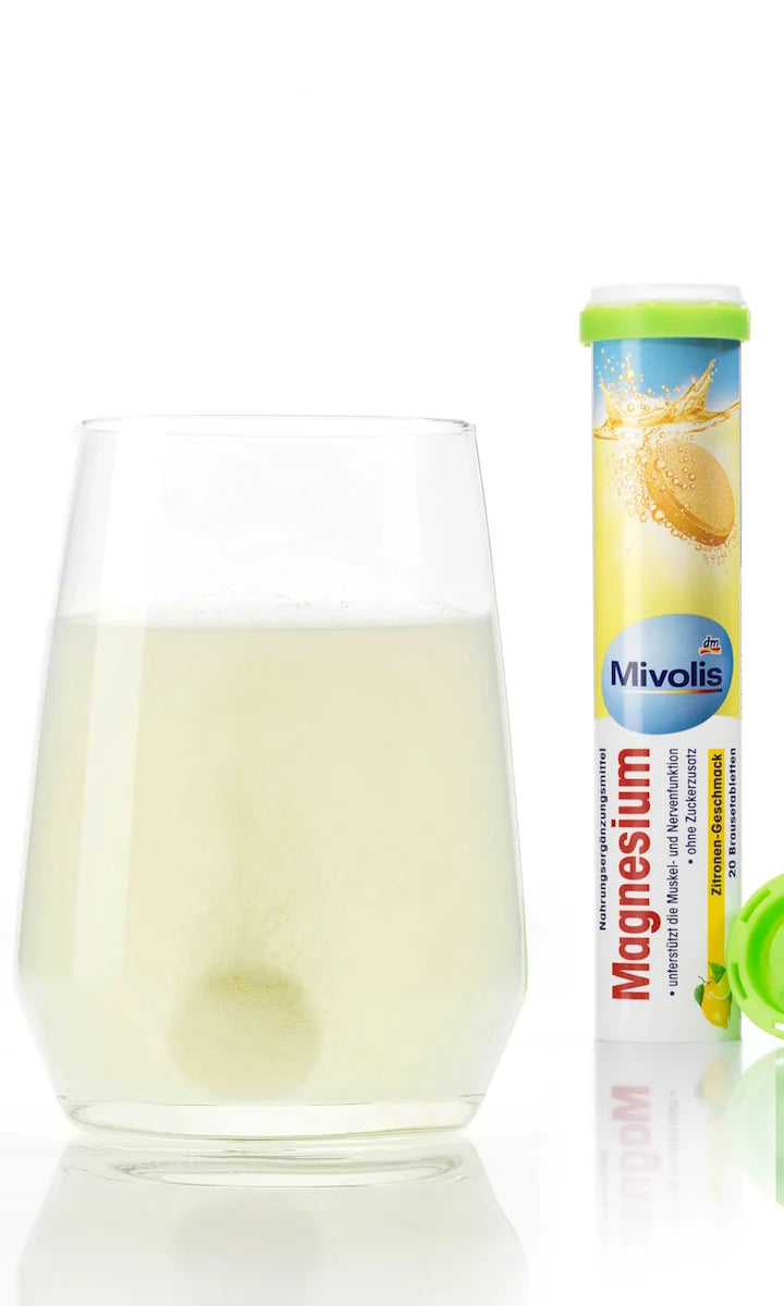 Mivolis Magnésium – 20 Comprimés Effervescents (Goût Citron),
