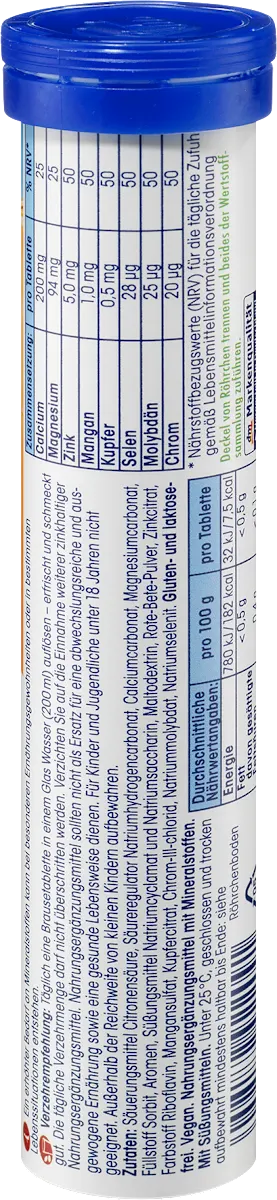 Mivolis Multi-Mineral – 20 Comprimés Effervescents (Goût Orange-Maracuja) – Énergie et vitalité au quotidien !