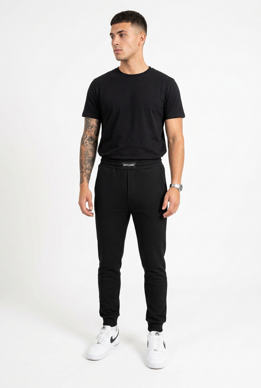Pantalon Sixth June Textured noir