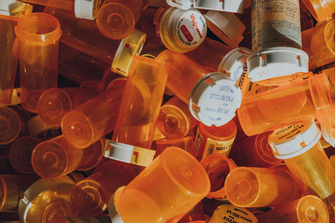 Flacons de médicaments sur ordonnance