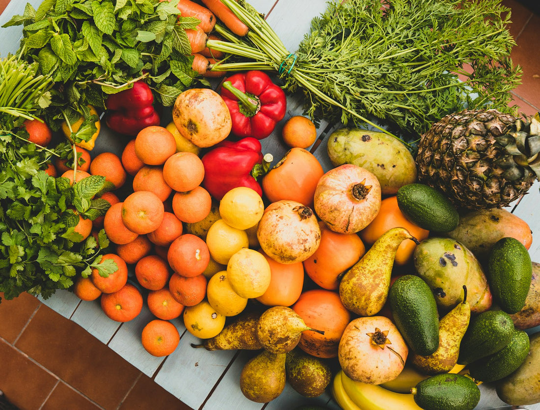 Étal de fruits et légumes