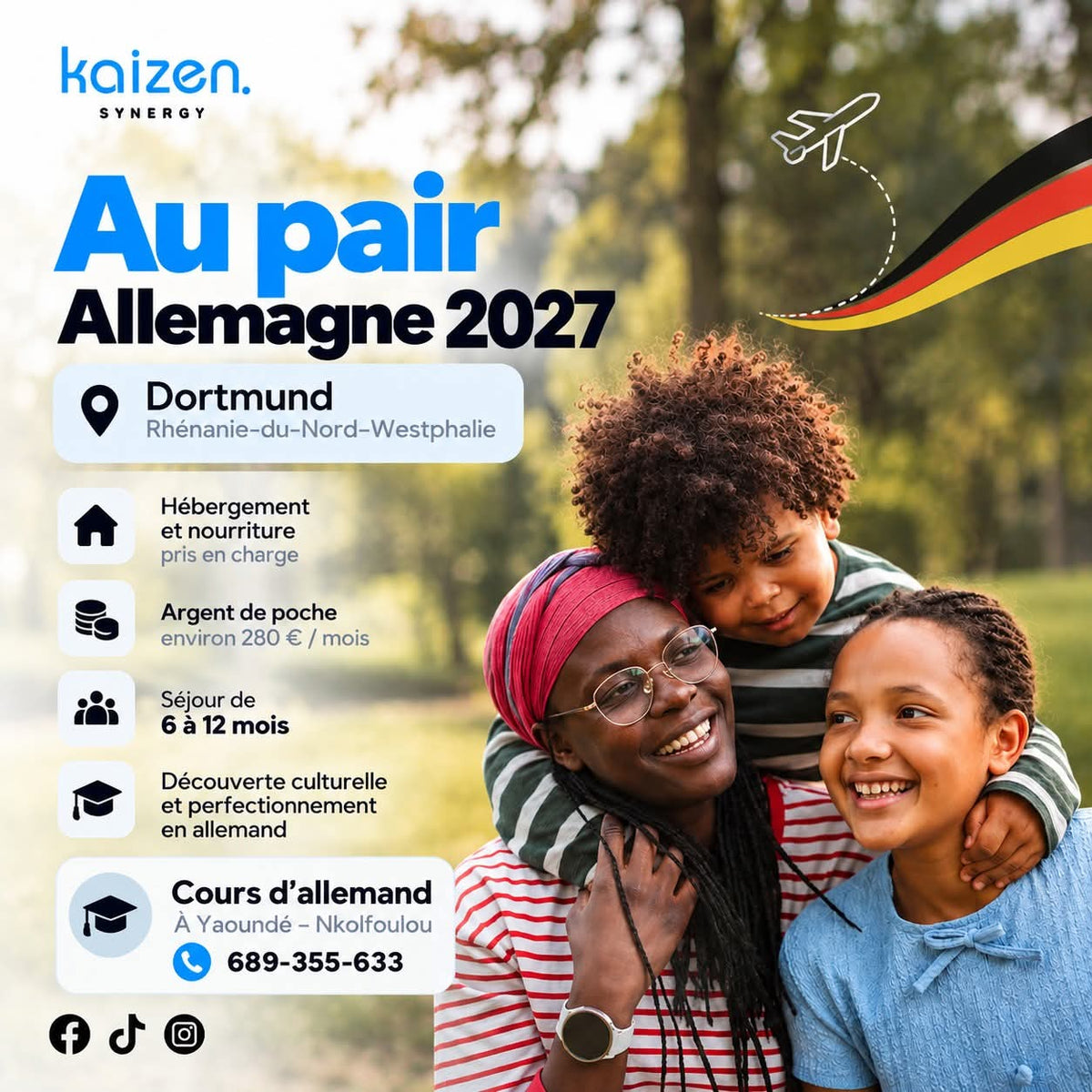 Kaizen Synergy – préparez votre séjour au pair en Allemagne 2027 : cours d'allemand A1 à B2 à Yaoundé Nkolfoulou, jour et soir – photo 1