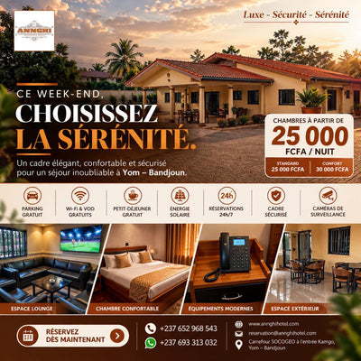 Annghi Résidence Hôtel – chambres dès 25 000 F/nuit à Yom, Bandjoun