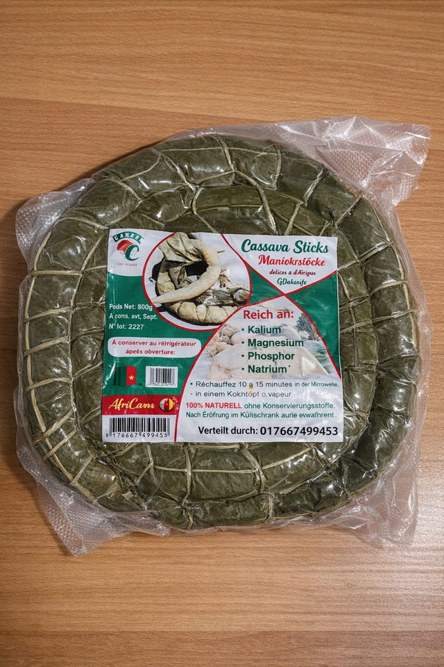 Bobolo de Canaan – le vrai goût du Cameroun livré partout en Allemagne : bâtons de manioc frais dès 3,50 €, carton livré gratuitement