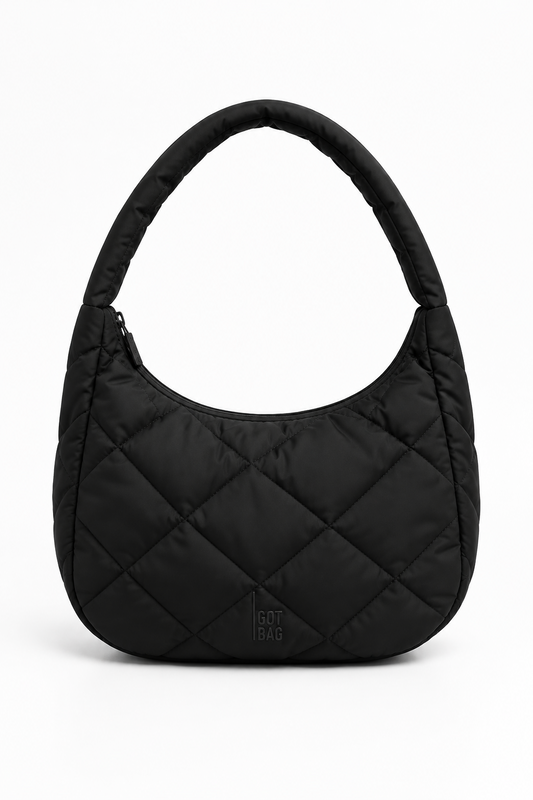 GOT BAG - Sac à main matelassé - noir – Mubina Essence