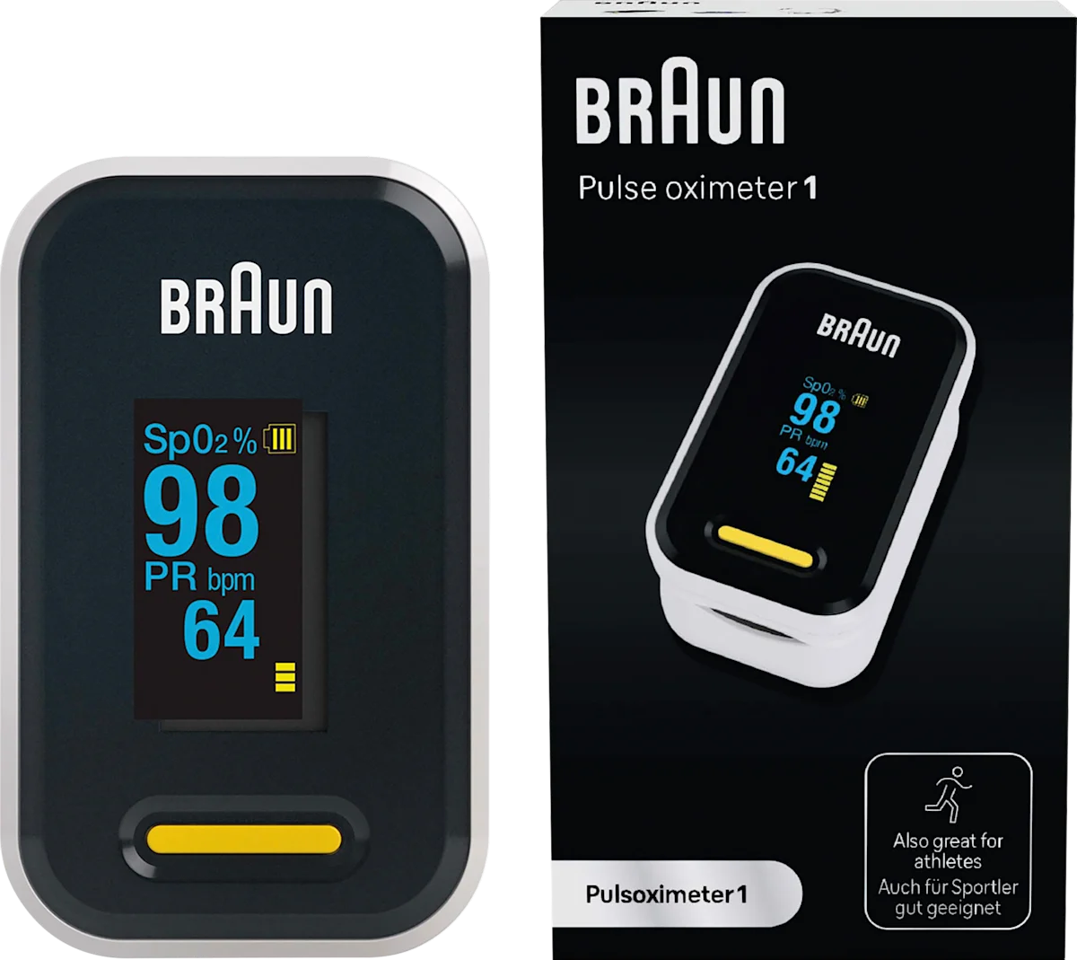 📈 Braun Pulsoximeter 1 — Appareil pour mesurer l’oxygène dans le sang