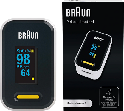 📈 Braun Pulsoximeter 1 — Appareil pour mesurer l’oxygène dans le sang