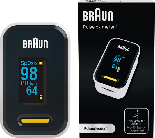 📈 Braun Pulsoximeter 1 — Appareil pour mesurer l’oxygène dans le sang