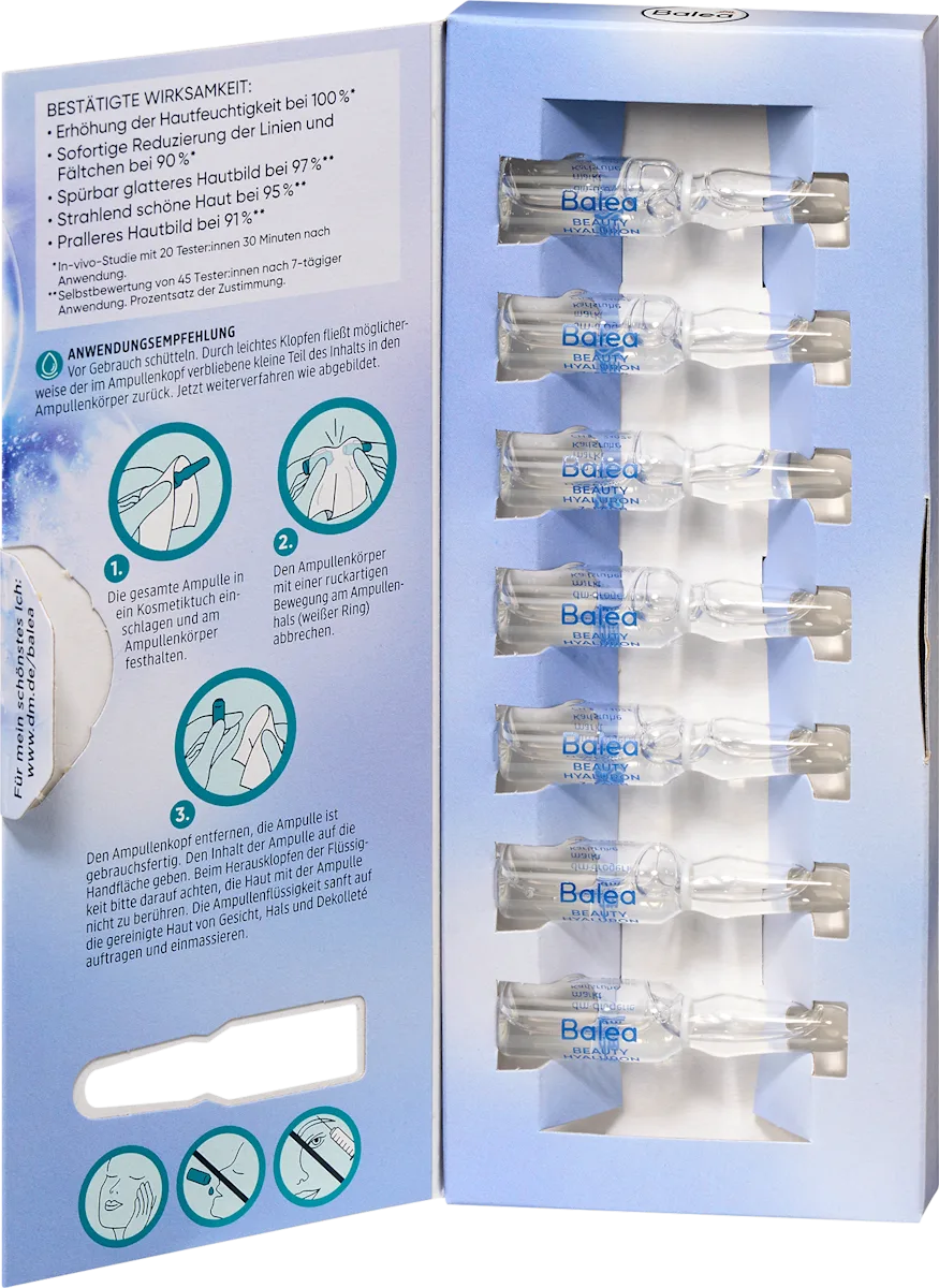 ✨ Balea Beauty Hyaluron Lifting-Kur — 7 ampoules pour un soin lifting