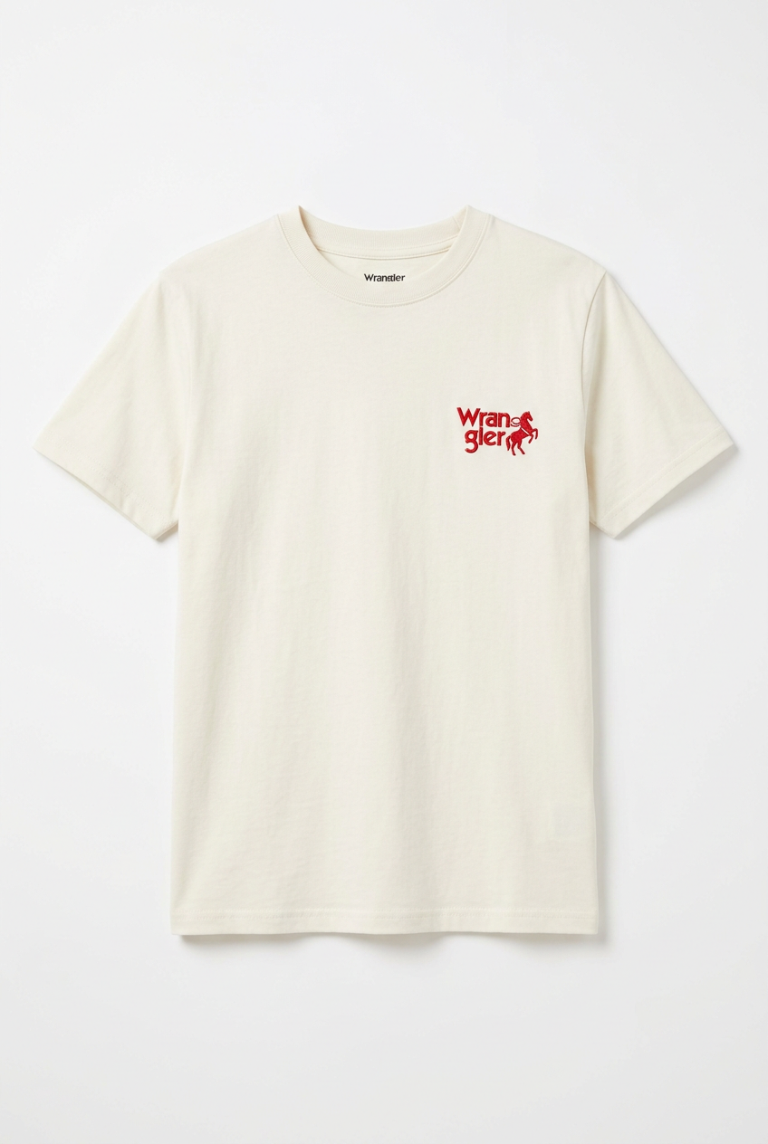 T-shirt Wrangler blanc cassé