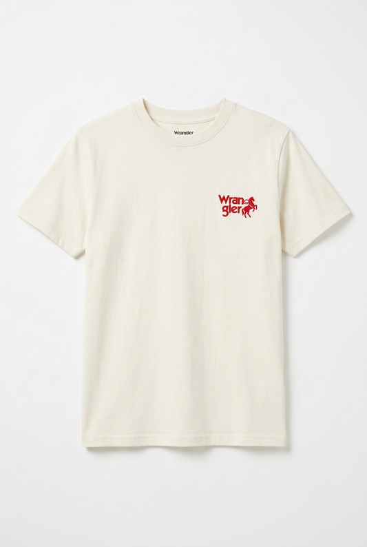 T-shirt Wrangler blanc cassé